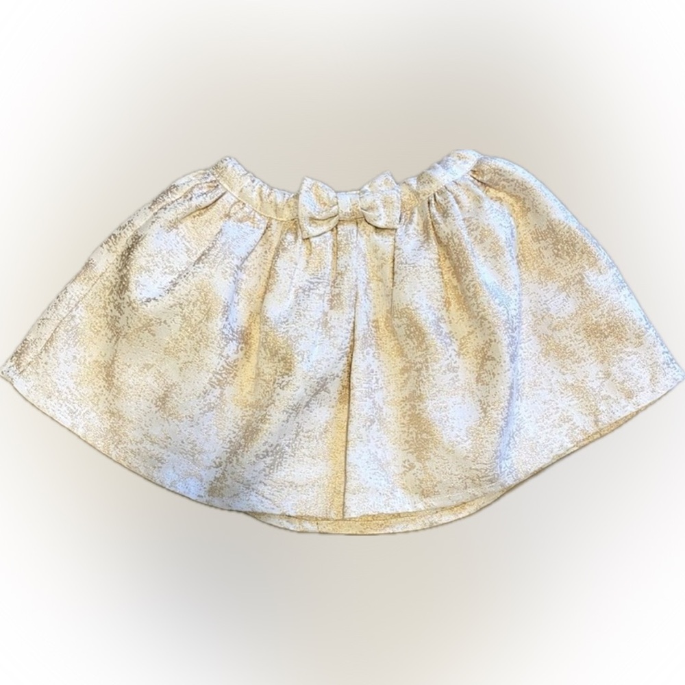 Childrenβs Place Cream & Gold Skirt